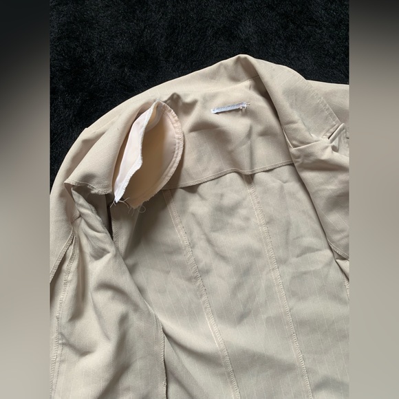 Vintage 90s Scarlett 2-Piece Ivory Dress Sz 6 100% Polyester PreOwned Made US - Picture 5 of 16